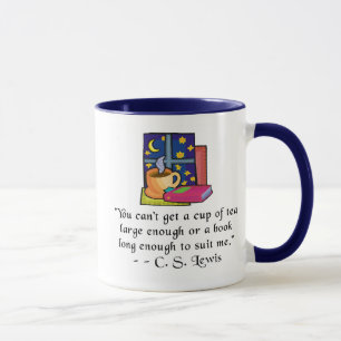 Caneca da campainha das citações de w do chá &
