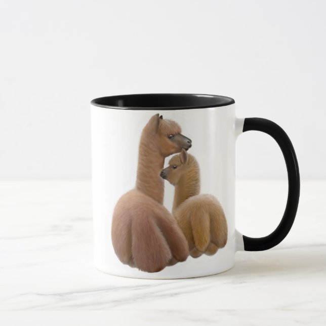 Caneca da campainha do amor da alpaca (Direita)