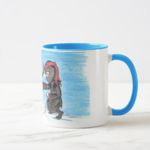 Caneca da campainha do boneco de neve de Ninja