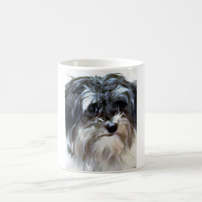 Caneca da campainha do cão de Havanese (Centro)