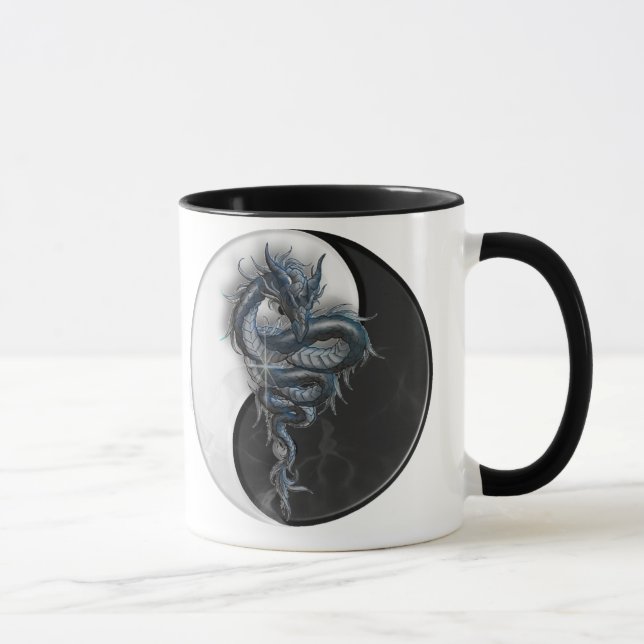 Caneca da campainha do dragão de Yin Yang (Direita)