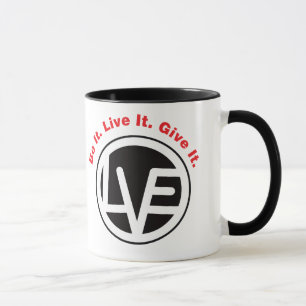 Caneca da campainha do emblema do amor
