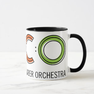 caneca da campainha do TACO 110z - branco e preto