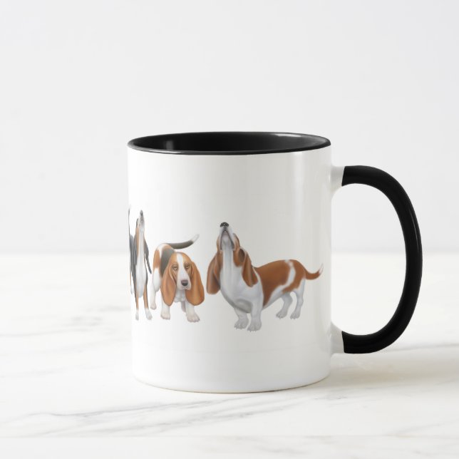 Caneca da campainha dos cães de Basset (Direita)
