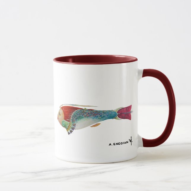 Caneca da campainha dos peixes do jardim (Direita)