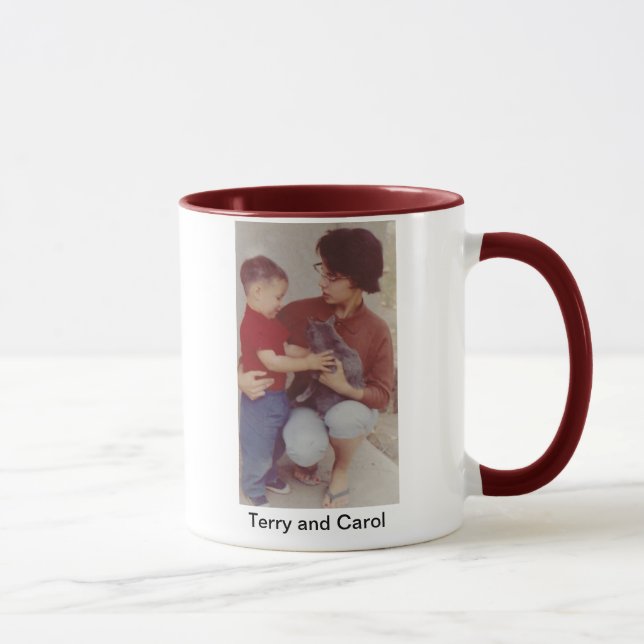 Caneca da canção de natal e do Terry (Direita)