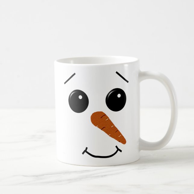 Caneca da cara do boneco de neve (Direita)