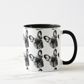 Caneca da cara do buldogue francês