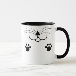 Caneca da cara do gato