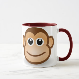 Caneca da cara do macaco