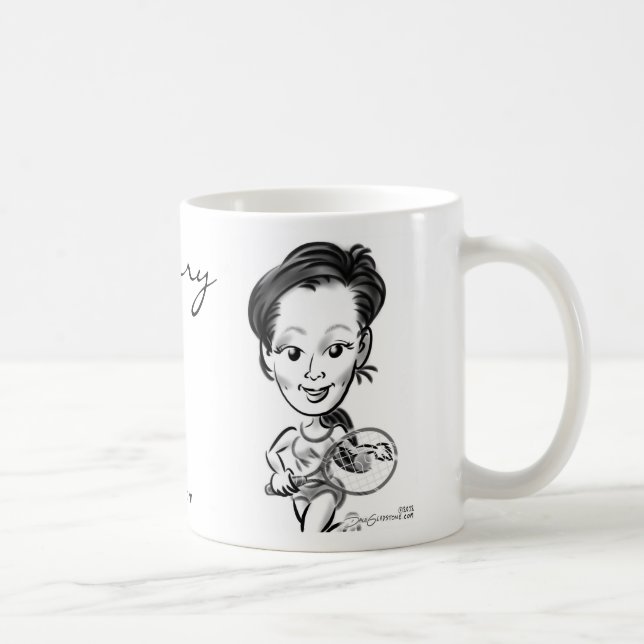 Caneca da caricatura da cereja (Direita)