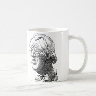 Caneca da caricatura de Boris Johnson
