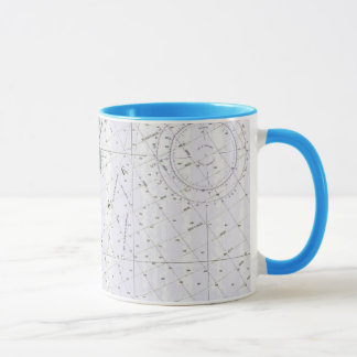 Caneca da carta do farol da ilha de Cana