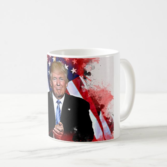 Caneca da celebração de Donald Trump (Frente Esquerda)