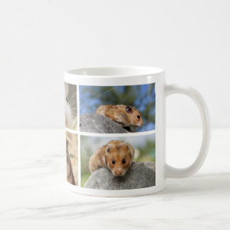 Caneca da colagem da foto do hamster/Gerbil