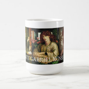 Caneca da colagem das mulheres de Rossetti