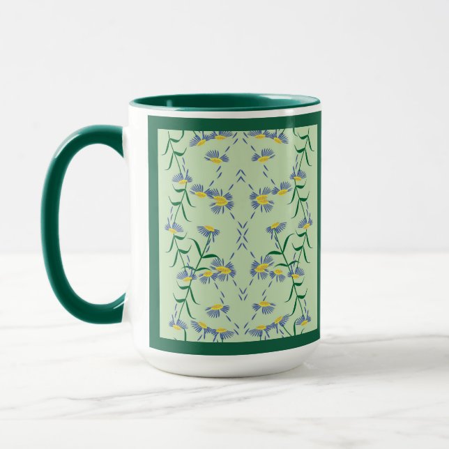 Caneca da Coleção Meadow Soiree Azul, Amarelo, Ver (Esquerda)