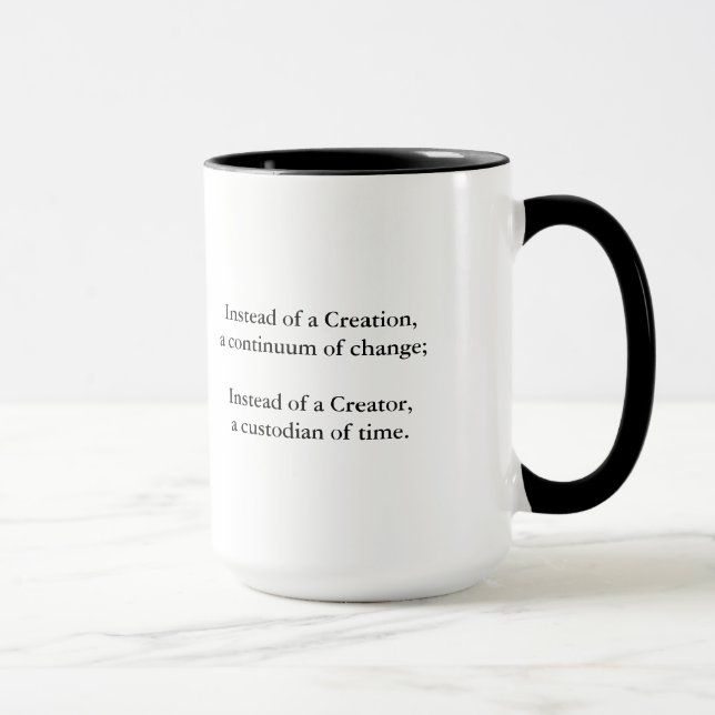 Caneca da colisão da galáxia com citações (Direita)