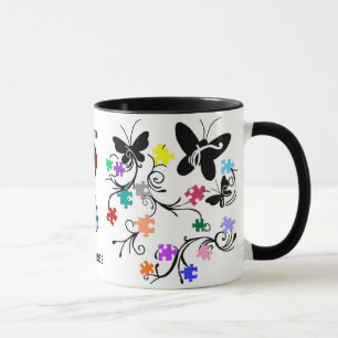 Caneca da consciência do autismo