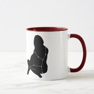Caneca da constelação do Virgo/zodíaco