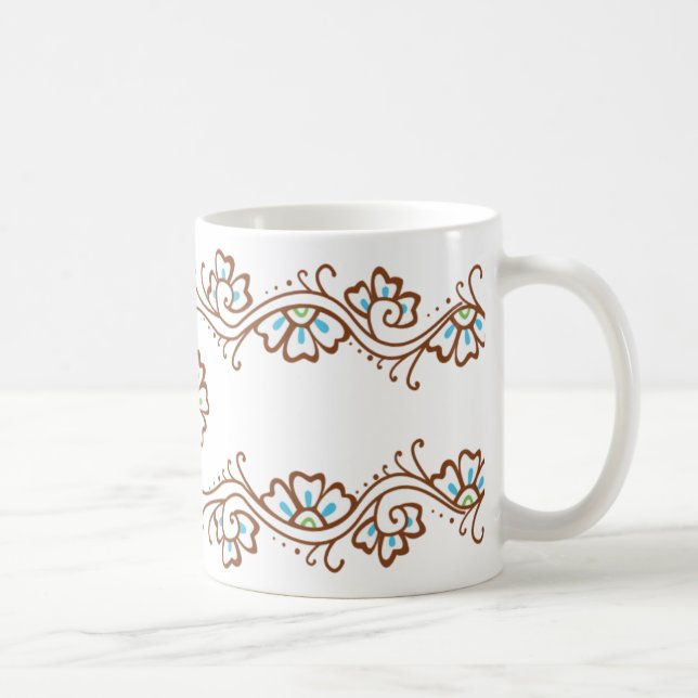 Caneca da corrente de flor do Henna (Direita)