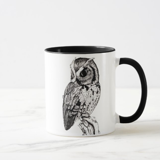 Caneca da coruja de Screech (Direita)
