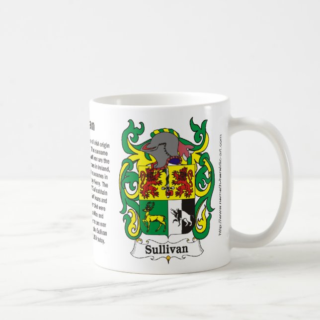 Caneca da crista da família de Sullivan (Direita)