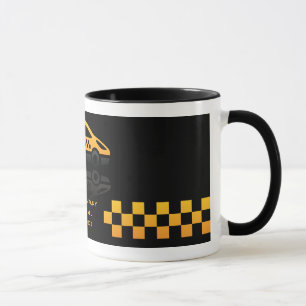 Caneca da empresa do táxi de táxi