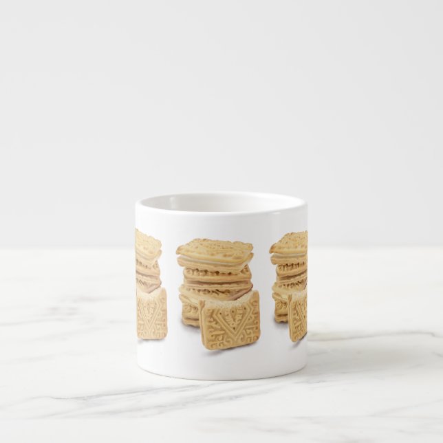Caneca da especialidade da pilha do creme do creme (Frente)