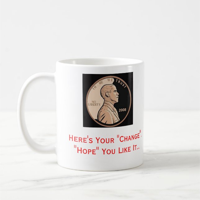 Caneca da esperança & da mudança (Esquerda)