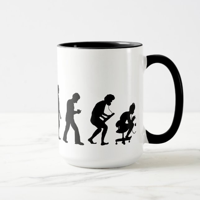 Caneca da evolução do operador de radioamador (Direita)