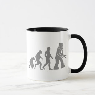 Caneca da evolução do robô
