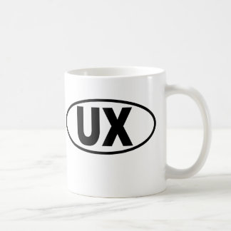 Caneca da experiência do usuário de UX - logotipo
