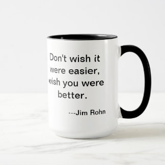 Caneca da facilidade de Jim Rohn