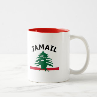 Caneca da família de Jamail - vermelho