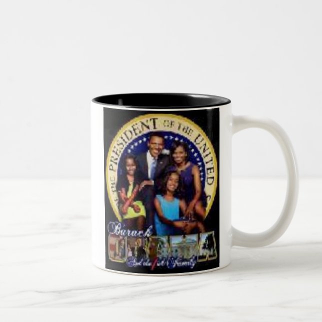 Caneca da família de Obama (Direita)