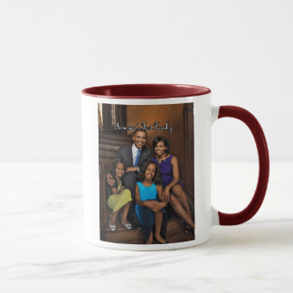Caneca da família de Obama primeira