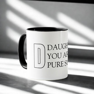 Caneca da Filha Tipografia Simples