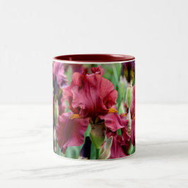 Caneca da flor da íris de Borgonha