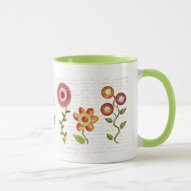 Caneca da flor da moeda de um centavo (Direita)