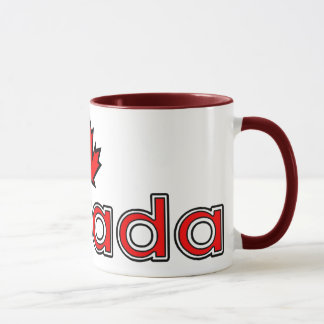Caneca da folha de bordo de Canadá