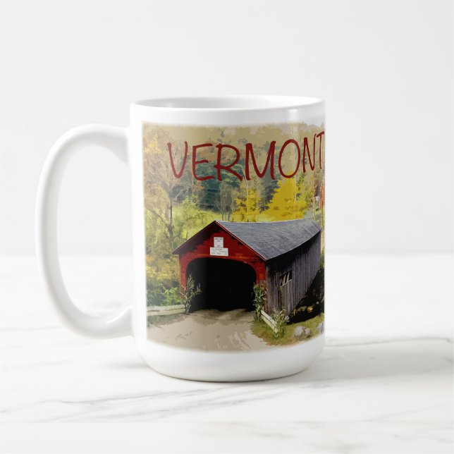 Caneca da folha de Vermont (Esquerda)
