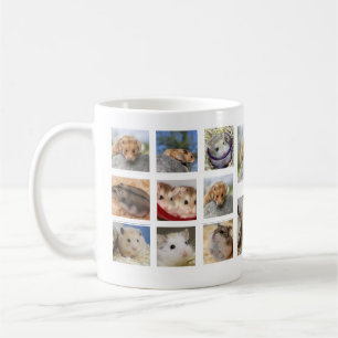 Caneca da foto da colagem do hamster/Gerbil