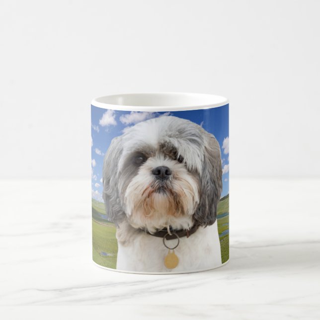 Caneca da foto de Shih Tzu (Centro)