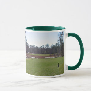 Caneca da foto do campo de golfe