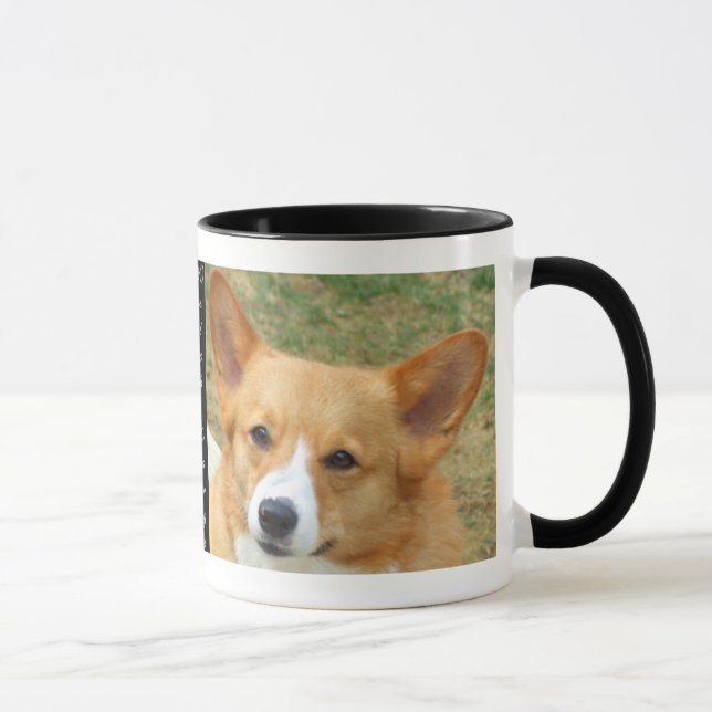 Caneca da foto do Corgi de Galês do Pembroke (Direita)