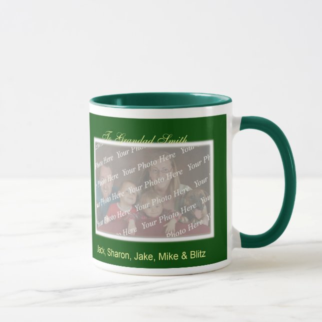 Caneca da foto dos cartões de natal do Natal (Direita)