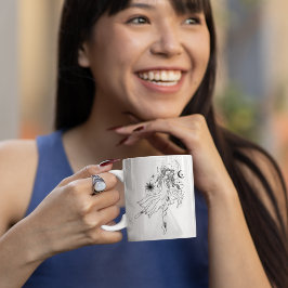 Caneca da Garota de Aquário Xícara do Zodíaco par