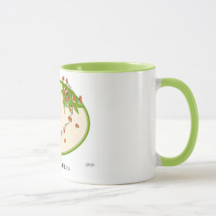 Caneca da grinalda da baga do inverno
