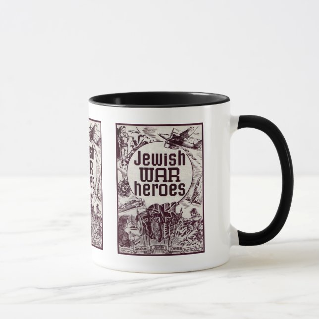 Caneca Da guerra dos heróis design judaico em segundo (Direita)